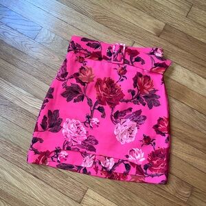 C/meo Collective Floral Skirt w/ Belt